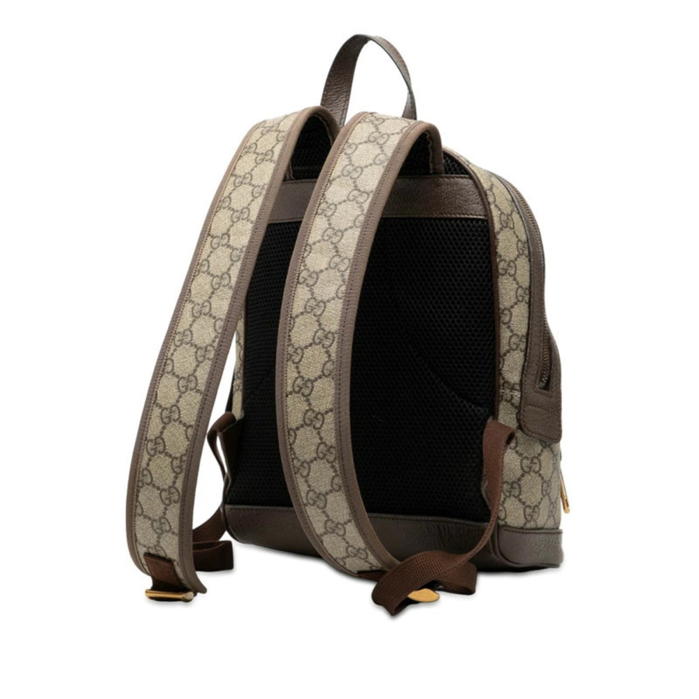 Gucci Cream Multicolor Leather Supreme Ophidia GG Beige Backpack Cream Tan